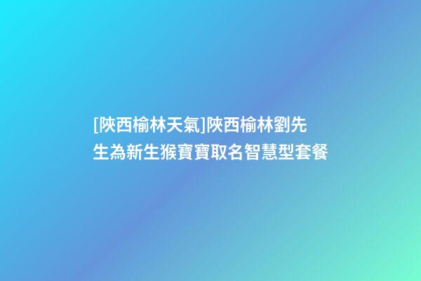 [陜西榆林天氣]陜西榆林劉先生為新生猴寶寶取名智慧型套餐-第1張-公司起名-玄機派